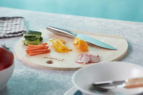 HANAKO Cutting Board Shimanto Hinoki/Cherry Blossom D-type 9mm Cutting Board